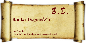 Barta Dagomér névjegykártya
